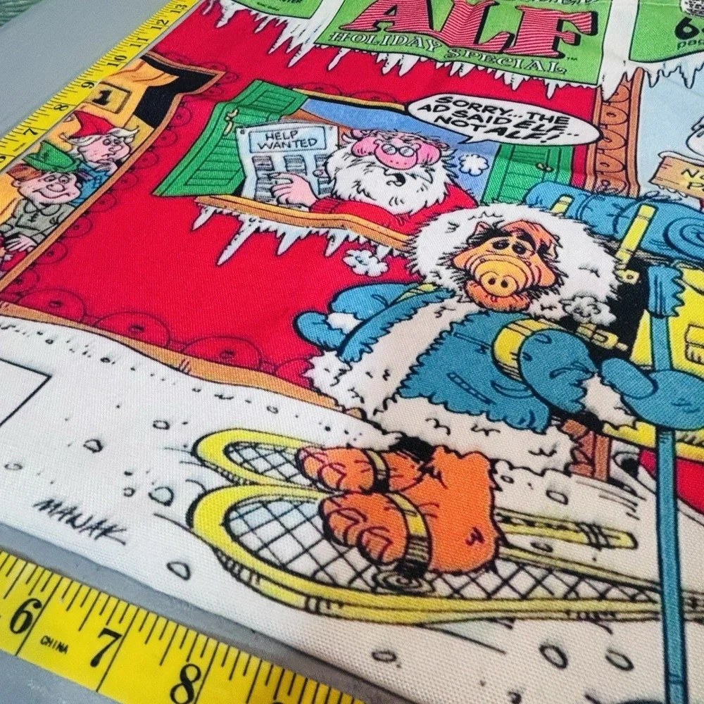 Alf 80's Holiday Theme Reusable Tote Bag Shopping Grocery Travel Double‎ Handle